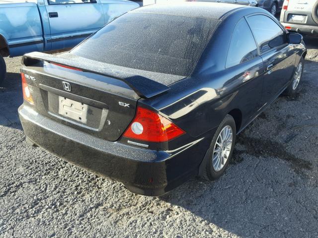 1HGEM22905L017521 - 2005 HONDA CIVIC EX 黑色 照片 4
