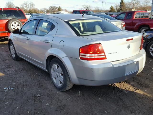 1B3LC46R98N624039 - 2008 DODGE AVENGER SE SILVER photo 3