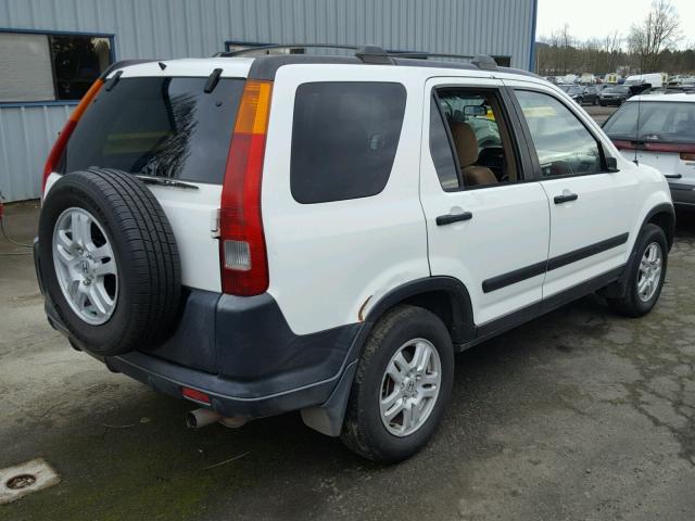 JHLRD78832C053827 - 2002 HONDA CR-V EX WHITE photo 4