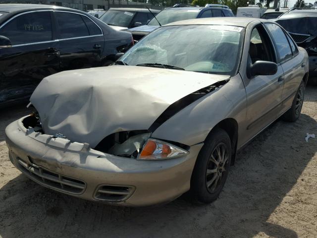 1G1JC524827481918 - 2002 CHEVROLET CAVALIER B TAN photo 2