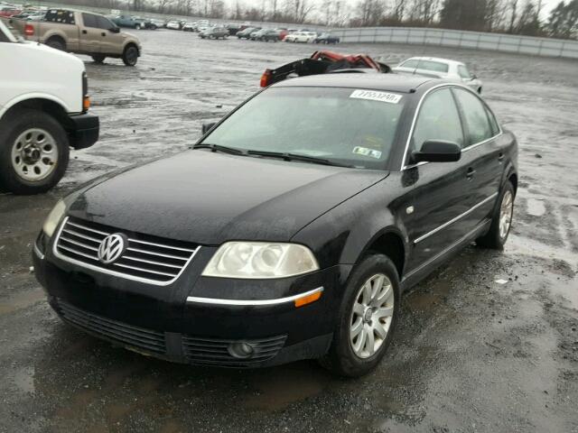 WVWPD63B22P356771 - 2002 VOLKSWAGEN PASSAT GLS BLACK photo 2