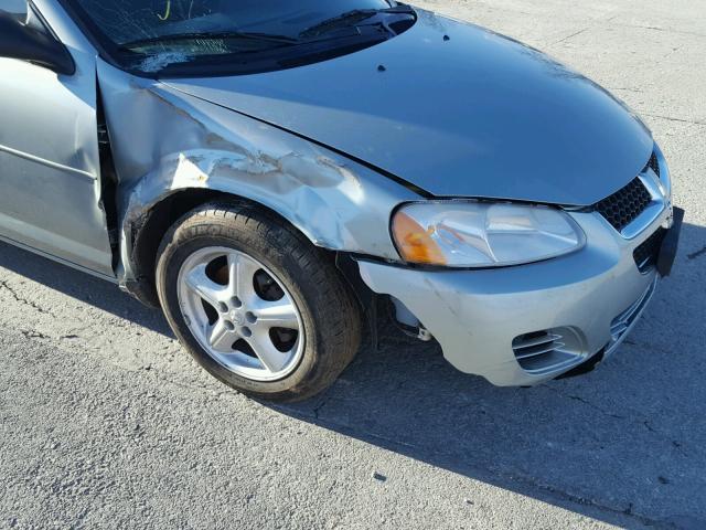 1B3EL46RX6N207003 - 2006 DODGE STRATUS SX SILVER photo 9