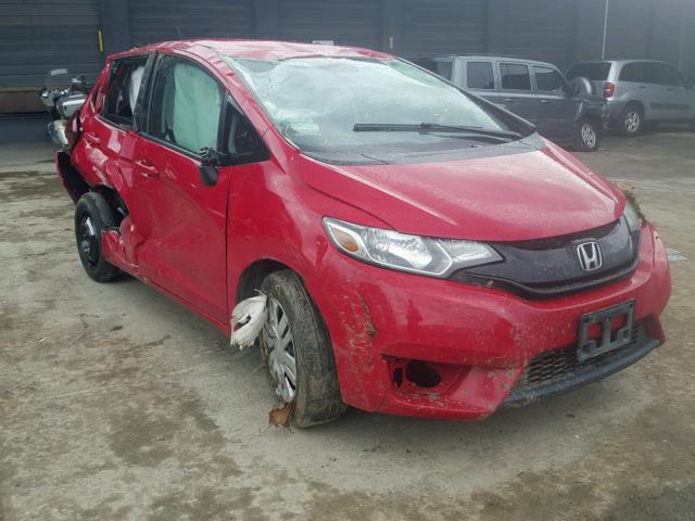 3HGGK5H52FM760282 - 2015 HONDA FIT LX RED photo 1