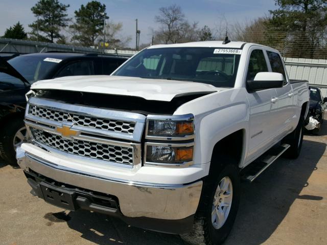 3GCUKREC8FG420127 - 2015 CHEVROLET SILVERADO WHITE photo 2