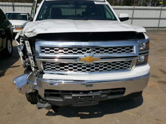 3GCUKREC8FG420127 - 2015 CHEVROLET SILVERADO WHITE photo 9