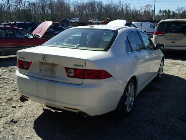 JH4CL96985C015915 - 2005 ACURA TSX WHITE photo 4