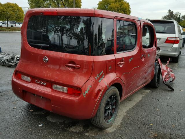 JN8AZ2KR5BT205711 - 2011 NISSAN CUBE BASE RED photo 4