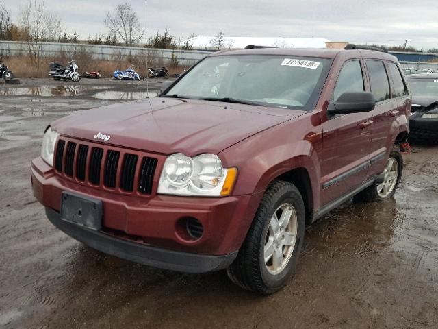 1J8GR48K17C531923 - 2007 JEEP GRAND CHER MAROON photo 2