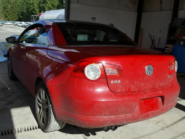 WVWFA71F39V008404 - 2009 VOLKSWAGEN EOS LUX RED photo 3