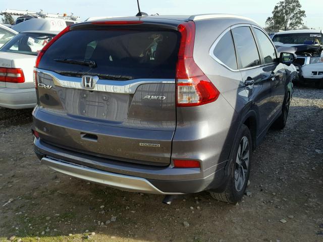 5J6RM4H93GL064512 - 2016 HONDA CR-V TOURI GRAY photo 4