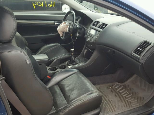 1HGCM81625A004458 - 2005 HONDA ACCORD EX BLUE photo 5