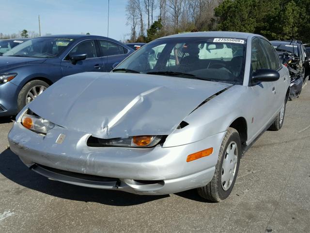 1G8ZH54842Z222935 - 2002 SATURN SL1 SILVER photo 2