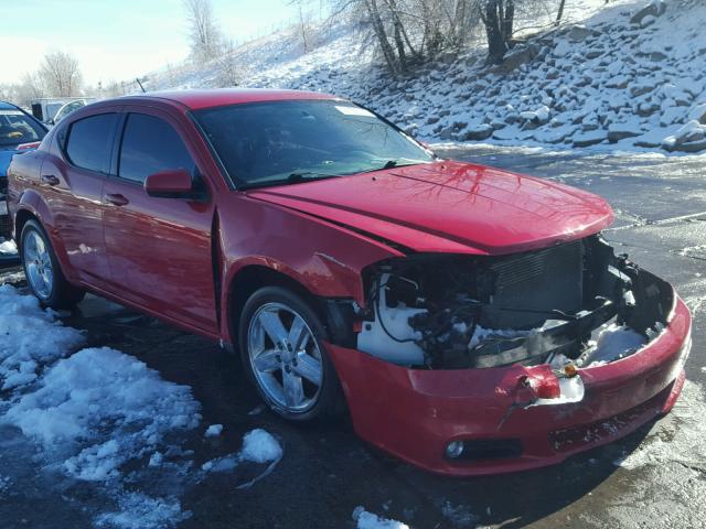 1C3CDZCB6DN549069 - 2013 DODGE AVENGER SX RED photo 1