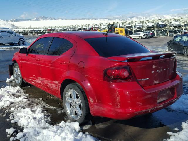 1C3CDZCB6DN549069 - 2013 DODGE AVENGER SX RED photo 3