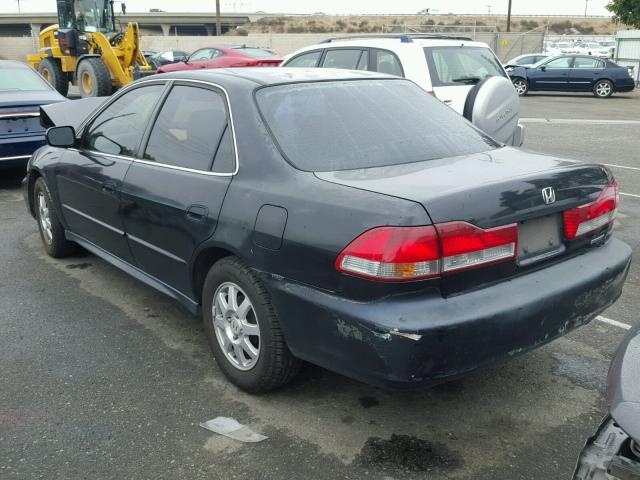 JHMCG66862C013442 - 2002 HONDA ACCORD EX BLACK photo 3