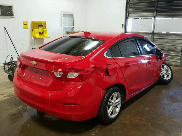 1G1BE5SM5G7290687 - 2016 CHEVROLET CRUZE LT RED photo 4