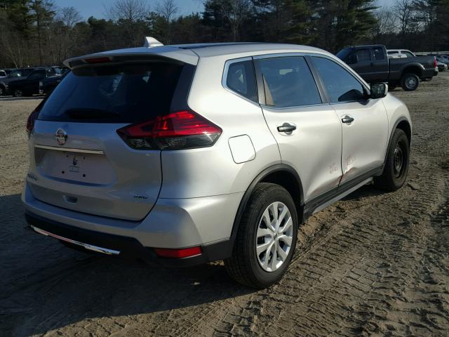 KNMAT2MV9HP551110 - 2017 NISSAN ROGUE S SILVER photo 4