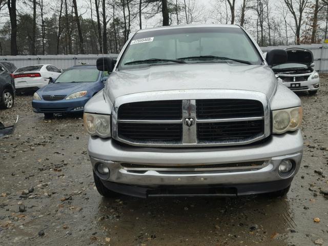 1D7HU16N02J230155 - 2002 DODGE RAM 1500 SILVER photo 9