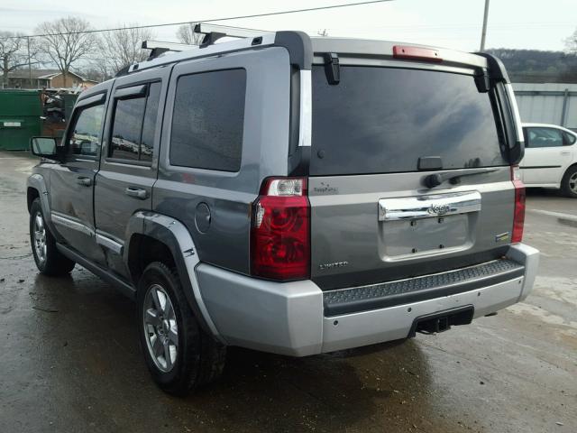 1J8HH58P77C693502 - 2007 JEEP COMMANDER SILVER photo 3