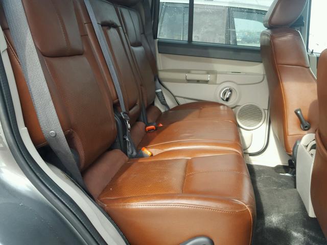 1J8HH58P77C693502 - 2007 JEEP COMMANDER SILVER photo 6