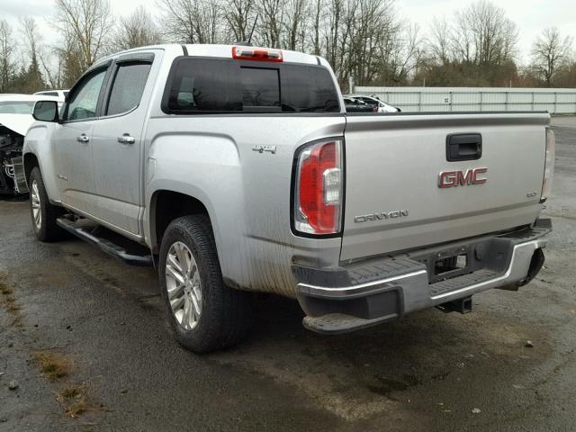 1GTP6DE11H1267322 - 2017 GMC CANYON SLT SILVER photo 3