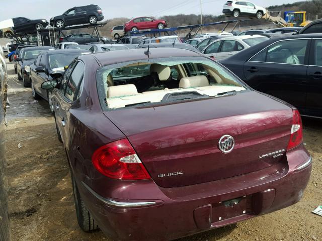 2G4WD582371189643 - 2007 BUICK LACROSSE C RED photo 3