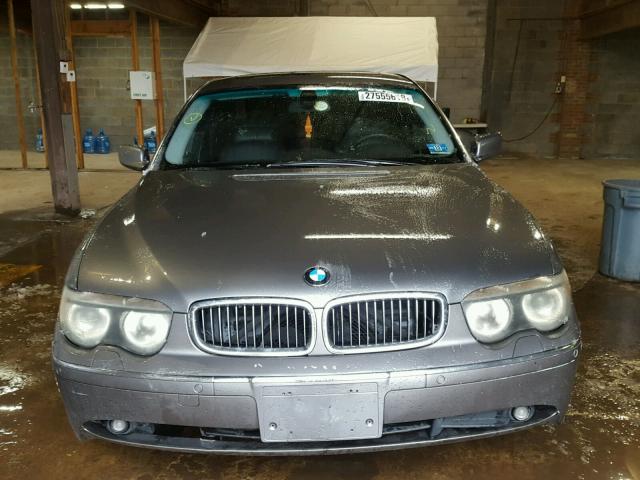 WBAGN63422DR01333 - 2002 BMW 745 LI GRAY photo 9