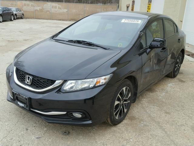 19XFB2F9XDE008349 - 2013 HONDA CIVIC EXL BLACK photo 2