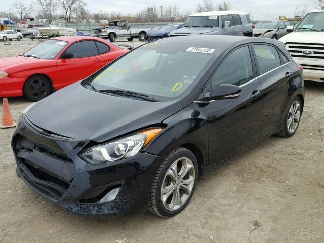 KMHD35LE3DU024154 - 2013 HYUNDAI ELANTRA GT BLACK photo 2