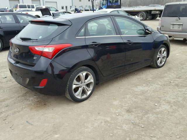 KMHD35LE3DU024154 - 2013 HYUNDAI ELANTRA GT BLACK photo 4