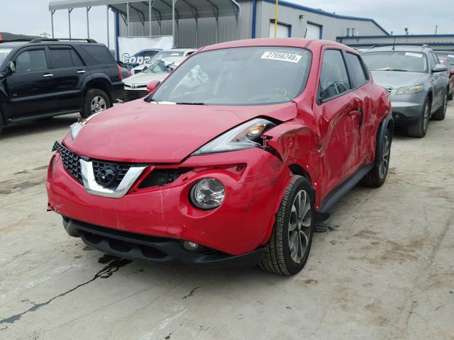 JN8AF5MV7HT750340 - 2017 NISSAN JUKE S RED photo 2