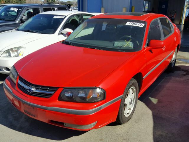 2G1WH55K0Y9243473 - 2000 CHEVROLET IMPALA LS RED photo 2