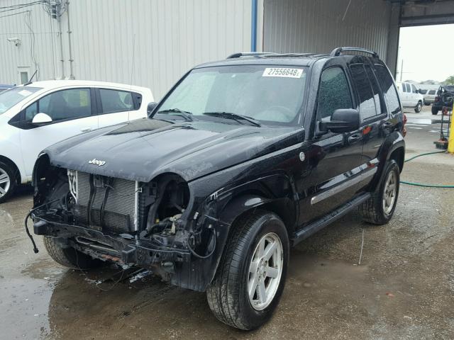 1J4GL58K35W694285 - 2005 JEEP LIBERTY LI BLACK photo 2