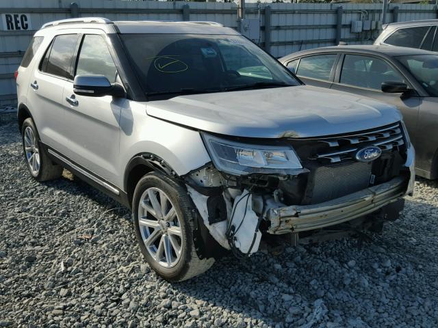 1FM5K7F86HGC38889 - 2017 FORD EXPLORER L SILVER photo 1