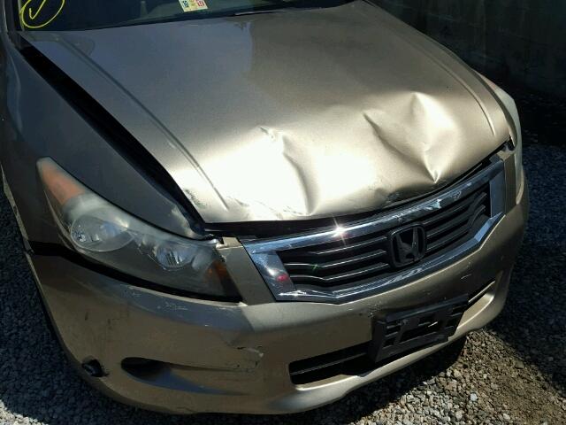 1HGCP36818A043082 - 2008 HONDA ACCORD EXL TAN photo 9