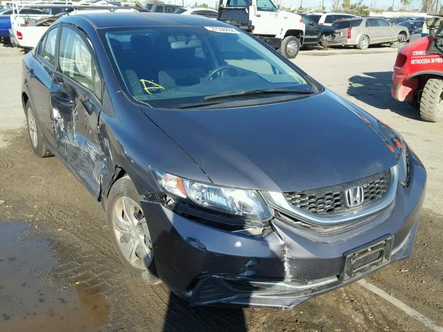 2HGFB2F59FH545431 - 2015 HONDA CIVIC LX GRAY photo 1