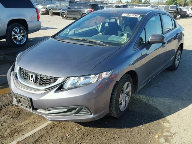 2HGFB2F59FH545431 - 2015 HONDA CIVIC LX GRAY photo 2