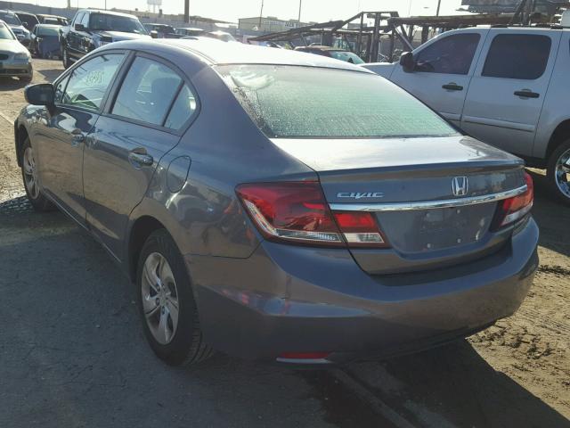 2HGFB2F59FH545431 - 2015 HONDA CIVIC LX GRAY photo 3