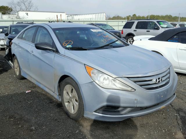 5NPEB4ACXEH820225 - 2014 HYUNDAI SONATA GLS BLUE photo 1