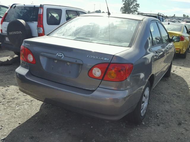 1NXBR32E94Z259573 - 2004 TOYOTA COROLLA CE GRAY photo 4