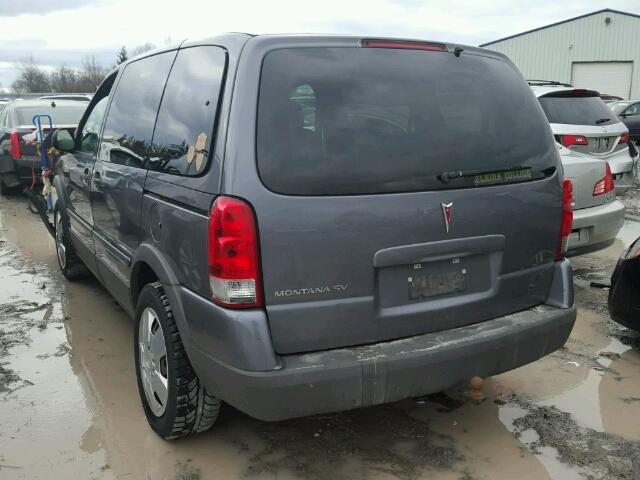 1GMDU03197D136605 - 2007 PONTIAC MONTANA SV GRAY photo 3