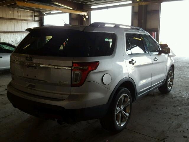 1FM5K7F97DGB14553 - 2013 FORD EXPLORER L SILVER photo 4