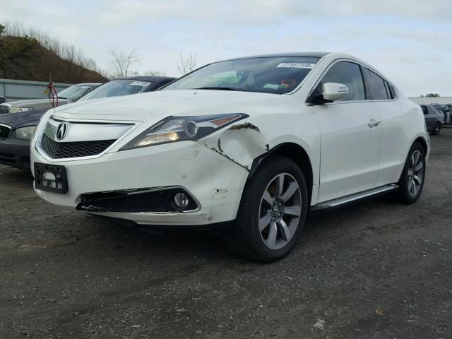 2HNYB1H62DH500085 - 2013 ACURA ZDX WHITE photo 2