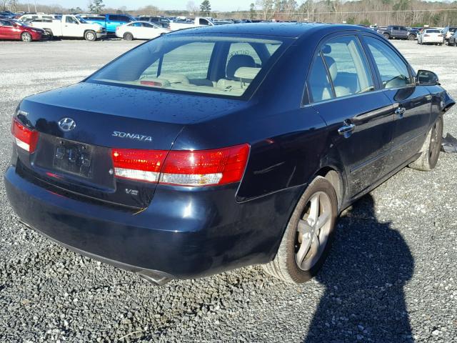 5NPEU46FX6H135091 - 2006 HYUNDAI SONATA GLS BLUE photo 4