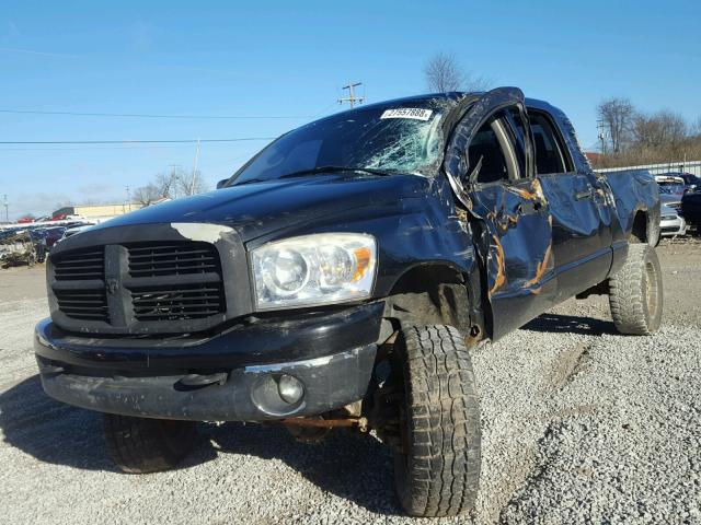 3D7KS19D07G764182 - 2007 DODGE RAM 1500 BLACK photo 2