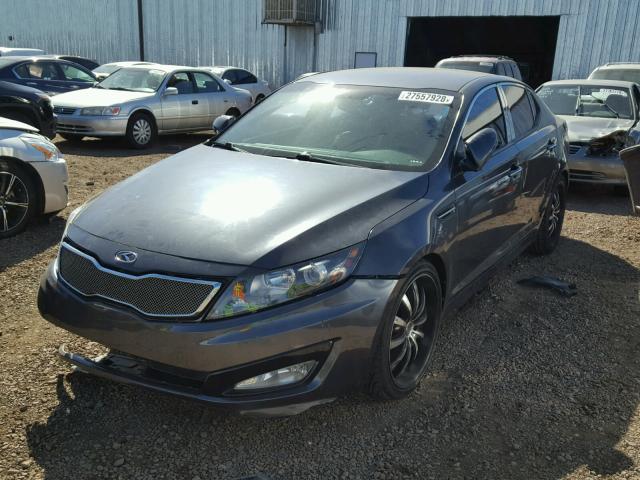 KNAGR4A68B5117553 - 2011 KIA OPTIMA SX CHARCOAL photo 2