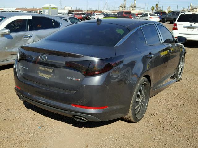 KNAGR4A68B5117553 - 2011 KIA OPTIMA SX CHARCOAL photo 4