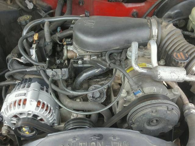 1GKCS18W81K106843 - 2001 GMC JIMMY RED photo 7