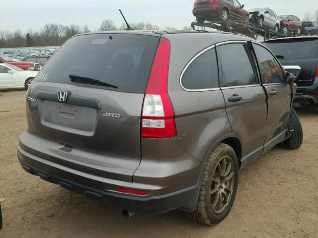 5J6RE4H30BL083150 - 2011 HONDA CR-V LX BROWN photo 4