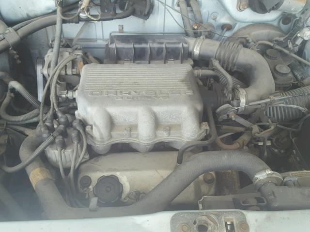 2B4FK4131HR321340 - 1987 DODGE CARAVAN SE BLUE photo 7